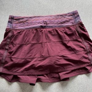 Lululemon Pace Rival Skirt Lined